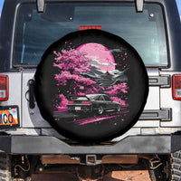 JDM Japanese Spare Tire Cover Tokyo Japan Drift Race Car Mount Fuji Cherry Blossom Sakura - Wonder Print Shop