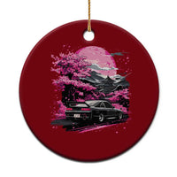 JDM Japanese Ceramic Ornament Tokyo Japan Drift Race Car Mount Fuji Cherry Blossom Sakura - Wonder Print Shop