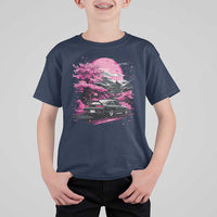 JDM Japanese T Shirt For Kid Tokyo Japan Drift Race Car Mount Fuji Cherry Blossom Sakura - Wonder Print Shop