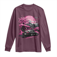 JDM Japanese Long Sleeve Shirt Tokyo Japan Drift Race Car Mount Fuji Cherry Blossom Sakura - Wonder Print Shop