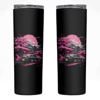 JDM Japanese Skinny Tumbler Tokyo Japan Drift Race Car Mount Fuji Cherry Blossom Sakura - Wonder Print Shop