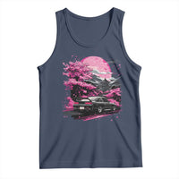 JDM Japanese Tank Top Tokyo Japan Drift Race Car Mount Fuji Cherry Blossom Sakura - Wonder Print Shop