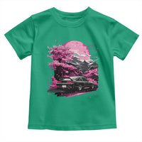 JDM Japanese Toddler T Shirt Tokyo Japan Drift Race Car Mount Fuji Cherry Blossom Sakura - Wonder Print Shop