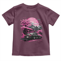 JDM Japanese Toddler T Shirt Tokyo Japan Drift Race Car Mount Fuji Cherry Blossom Sakura - Wonder Print Shop