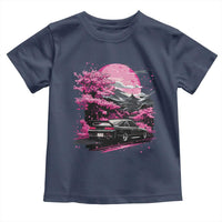 JDM Japanese Toddler T Shirt Tokyo Japan Drift Race Car Mount Fuji Cherry Blossom Sakura - Wonder Print Shop