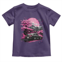 JDM Japanese Toddler T Shirt Tokyo Japan Drift Race Car Mount Fuji Cherry Blossom Sakura - Wonder Print Shop