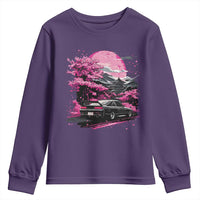 JDM Japanese Youth Sweatshirt Tokyo Japan Drift Race Car Mount Fuji Cherry Blossom Sakura - Wonder Print Shop
