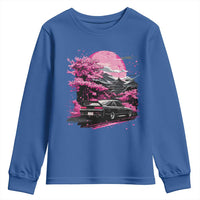 JDM Japanese Youth Sweatshirt Tokyo Japan Drift Race Car Mount Fuji Cherry Blossom Sakura - Wonder Print Shop