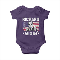 Funny 4th of July Richard Nixon Mixin Baby Onesie Patriotic Bartender American Flag - Wonder Print Shop
