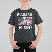 Funny 4th of July Richard Nixon Mixin T Shirt For Kid Patriotic Bartender American Flag - Wonder Print Shop