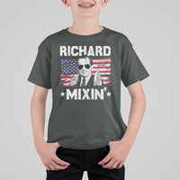 Funny 4th of July Richard Nixon Mixin T Shirt For Kid Patriotic Bartender American Flag - Wonder Print Shop