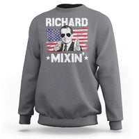 Funny 4th of July Richard Nixon Mixin Sweatshirt Patriotic Bartender American Flag - Wonder Print Shop