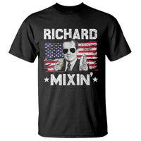 Funny 4th of July Richard Nixon Mixin T Shirt Patriotic Bartender American Flag - Wonder Print Shop