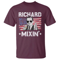 Funny 4th of July Richard Nixon Mixin T Shirt Patriotic Bartender American Flag - Wonder Print Shop