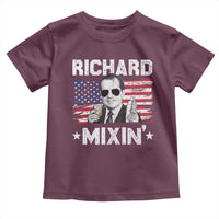Funny 4th of July Richard Nixon Mixin Toddler T Shirt Patriotic Bartender American Flag - Wonder Print Shop
