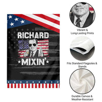 Funny 4th of July Richard Nixon Mixin Garden Flag Patriotic Bartender American Flag