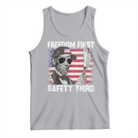 Lincoln 4th Of July Tank Top Abe Freedom First Safety Third American Flag - Wonder Print Shop