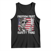 Lincoln 4th Of July Tank Top Abe Freedom First Safety Third American Flag - Wonder Print Shop