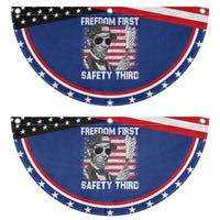 Lincoln 4th Of July Patriotic Fan Flag Abe Freedom First Safety Third American Flag