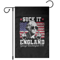 Funny 4th of July George Washington Garden Flag Suck It England 1776 - Wonder Print Shop