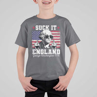 Funny 4th of July George Washington T Shirt For Kid Suck It England 1776 - Wonder Print Shop