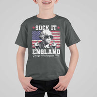 Funny 4th of July George Washington T Shirt For Kid Suck It England 1776 - Wonder Print Shop