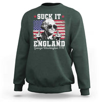 Funny 4th of July George Washington Sweatshirt Suck It England 1776 - Wonder Print Shop