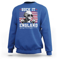 Funny 4th of July George Washington Sweatshirt Suck It England 1776 - Wonder Print Shop