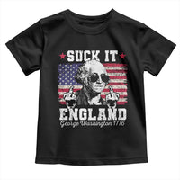 Funny 4th of July George Washington Toddler T Shirt Suck It England 1776 - Wonder Print Shop