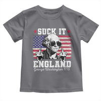Funny 4th of July George Washington Toddler T Shirt Suck It England 1776 - Wonder Print Shop
