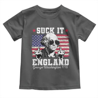 Funny 4th of July George Washington Toddler T Shirt Suck It England 1776 - Wonder Print Shop