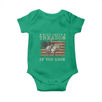 George Washington It's Only Treason If You Lose 4th Of July Baby Onesie Vintage Retro - Wonder Print Shop