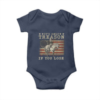 George Washington It's Only Treason If You Lose 4th Of July Baby Onesie Vintage Retro - Wonder Print Shop