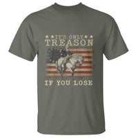 George Washington It's Only Treason If You Lose 4th Of July T Shirt Vintage Retro - Wonder Print Shop