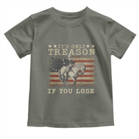 George Washington It's Only Treason If You Lose 4th Of July Toddler T Shirt Vintage Retro - Wonder Print Shop