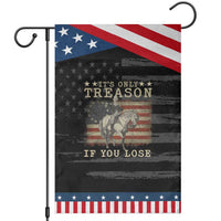 George Washington It's Only Treason If You Lose 4th Of July Garden Flag Vintage Retro