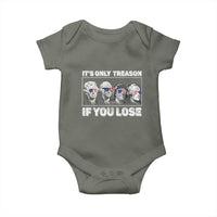It's Only Treason If You Lose Baby Onesie Founding Fathers 4th Of July - Wonder Print Shop