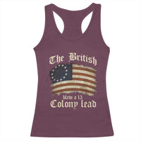 Funny Abe Lincoln 4th Of July Racerback Tank Top My Farts Smell Like Freedom - Wonder Print Shop