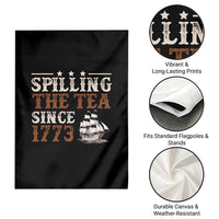 Spilling The Tea Since 1773 Garden Flag Retro Usa Patriotic 4th of July Party - Wonder Print Shop