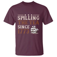 Spilling The Tea Since 1773 T Shirt Retro Usa Patriotic 4th of July Party - Wonder Print Shop