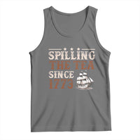Spilling The Tea Since 1773 Tank Top Retro Usa Patriotic 4th of July Party - Wonder Print Shop