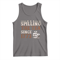Spilling The Tea Since 1773 Tank Top Retro Usa Patriotic 4th of July Party - Wonder Print Shop