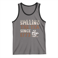 Spilling The Tea Since 1773 Tank Top Retro Usa Patriotic 4th of July Party - Wonder Print Shop