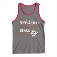 Spilling The Tea Since 1773 Tank Top Retro Usa Patriotic 4th of July Party - Wonder Print Shop