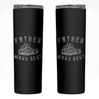 Father Mows Best Skinny Tumbler Funny Lawn Mowing Mower Dad Father’s Day