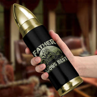 Father Mows Best Bullet Tumbler Lawn Mower Mowing Dad Retro Father's Day Gift