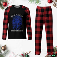 Medusa Feminist Plaid Pajama Set Womens Rights Mythical Empowerment Graphic - Wonder Print Shop