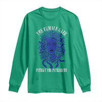 Medusa Feminist Long Sleeve Shirt Womens Rights Mythical Empowerment Graphic - Wonder Print Shop