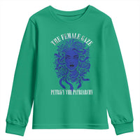 Medusa Feminist Youth Sweatshirt Womens Rights Mythical Empowerment Graphic - Wonder Print Shop