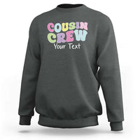 Personalized Matching Cousin Crew Sweatshirt Custom Name Retro Family Reunion Cousins Vacation - Wonder Print Shop